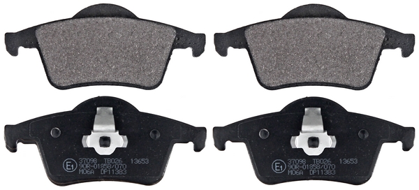 Jeu de 4 plaquettes de frein | A.B.S.