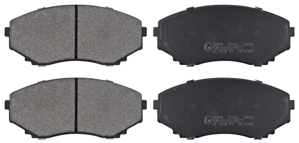 Jeu de 4 plaquettes de frein | A.B.S.