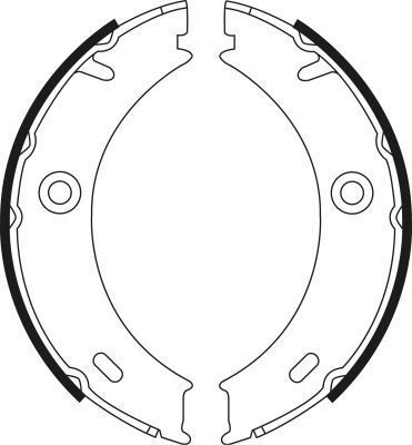 Jeu de mâchoires de frein, frein de stationnement | A.B.S.