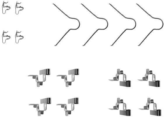 Kit d'accessoires, plaquette de frein à disque | A.B.S.