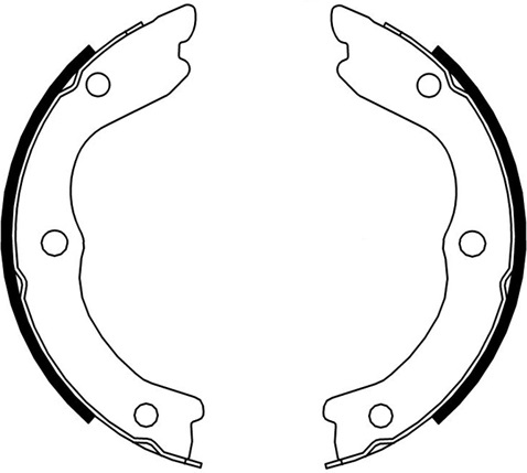 Jeu de mâchoires de frein, frein de stationnement | A.B.S.