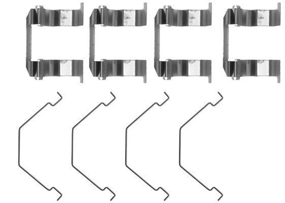 Kit d'accessoires, plaquette de frein à disque | A.B.S.