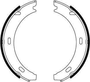 Jeu de mâchoires de frein, frein de stationnement | A.B.S.