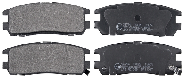 Jeu de 4 plaquettes de frein | A.B.S.