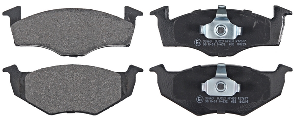 Jeu de 4 plaquettes de frein | A.B.S.