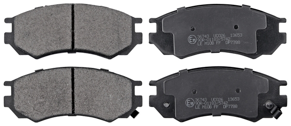 Jeu de 4 plaquettes de frein | A.B.S.