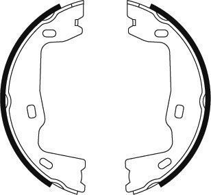 Jeu de mâchoires de frein, frein de stationnement | A.B.S.
