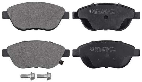 Jeu de 4 plaquettes de frein | A.B.S.