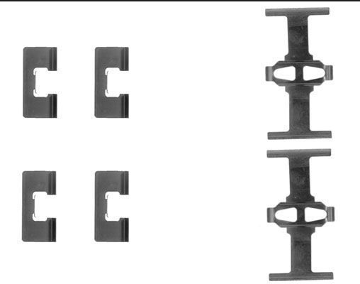 Kit d'accessoires, plaquette de frein à disque | A.B.S.