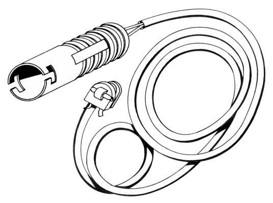 Contact d'avertissement, usure des plaquettes de frein | A.B.S.