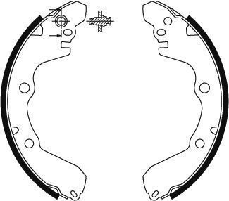 Jeu de mâchoires de frein | A.B.S.