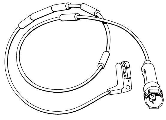 Contact d'avertissement, usure des plaquettes de frein | A.B.S.