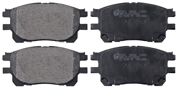 Jeu de 4 plaquettes de frein | A.B.S.