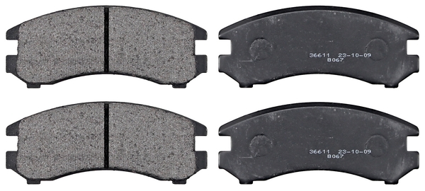 Jeu de 4 plaquettes de frein | A.B.S.