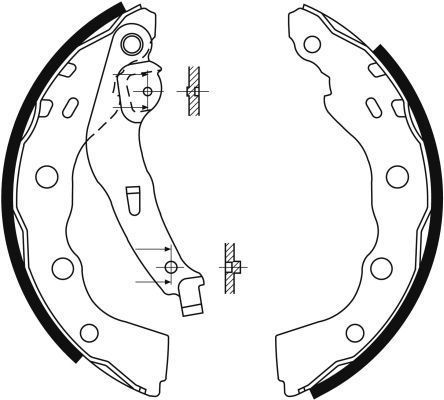 Jeu de mâchoires de frein | A.B.S.