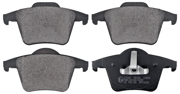 Jeu de 4 plaquettes de frein | A.B.S.