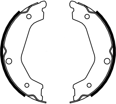 Jeu de mâchoires de frein, frein de stationnement | A.B.S.