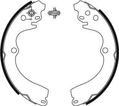 Image du produit pour Jeu de mâchoires de frein