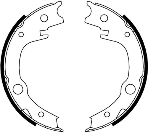 Image du produit pour Jeu de mâchoires de frein, frein de stationnement