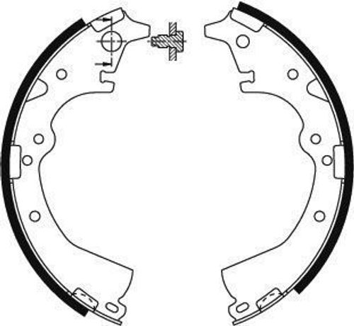 Image du produit pour Jeu de mâchoires de frein