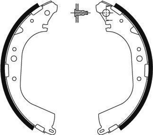 Image du produit pour Jeu de mâchoires de frein