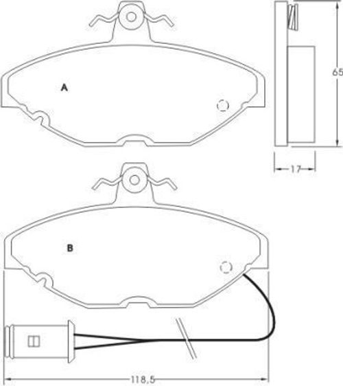 Image du produit pour Jeu de 4 plaquettes de frein