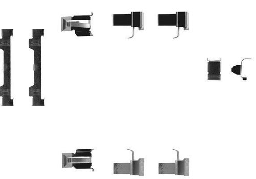 Image du produit pour Kit d'accessoires, plaquette de frein à disque