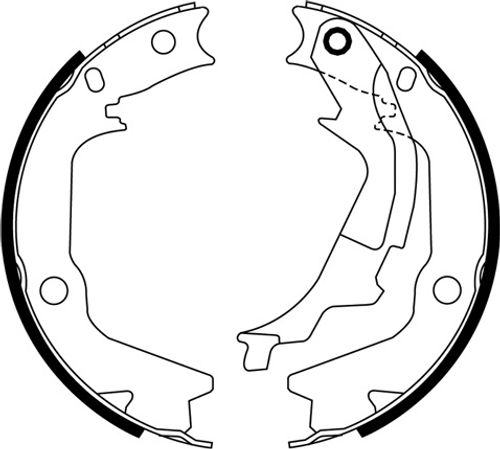 Image du produit pour Jeu de mâchoires de frein, frein de stationnement