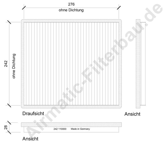 Filtre, air de l'habitacle | AIRMATIC