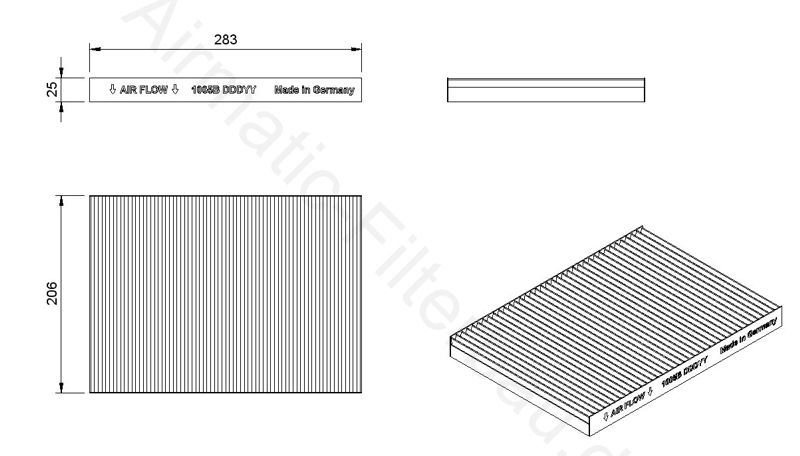 Filtre, air de l'habitacle | AIRMATIC