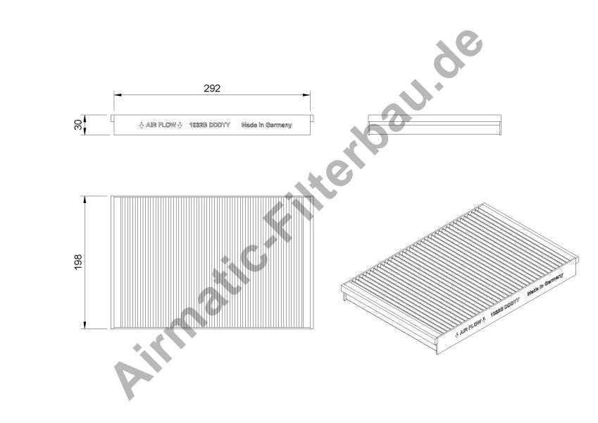 Filtre, air de l'habitacle | AIRMATIC