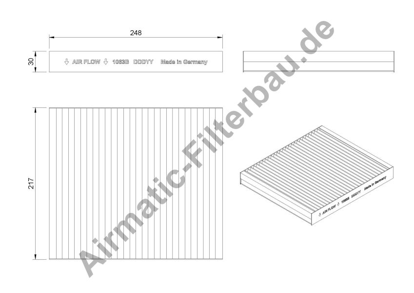Filtre, air de l'habitacle | AIRMATIC