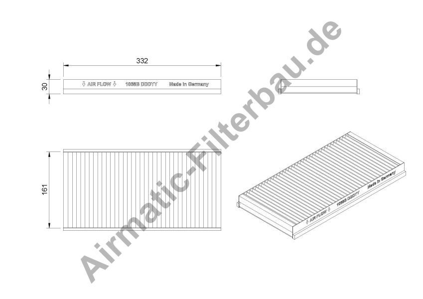 Filtre, air de l'habitacle | AIRMATIC