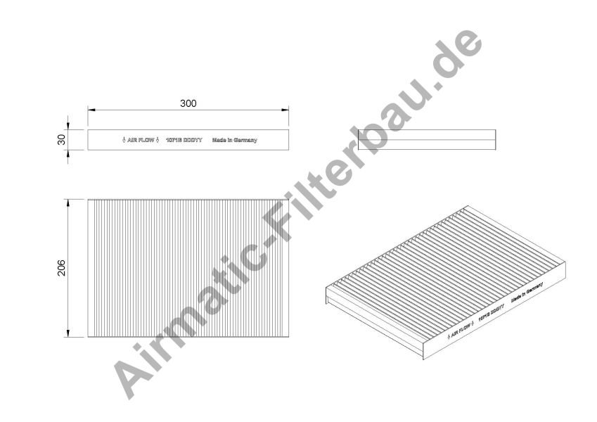 Filtre, air de l'habitacle | AIRMATIC