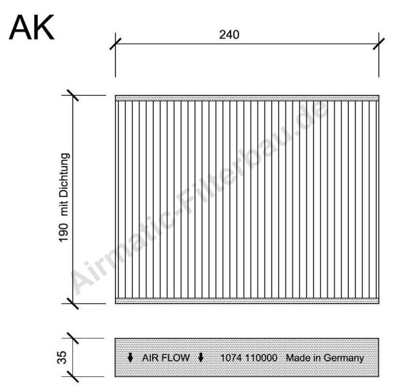 Filtre, air de l'habitacle | AIRMATIC