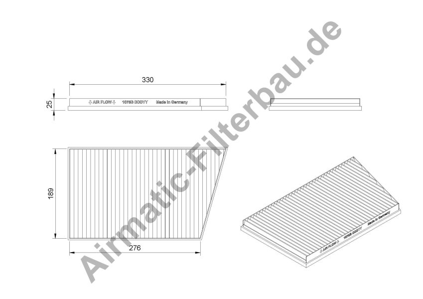 Filtre, air de l'habitacle | AIRMATIC