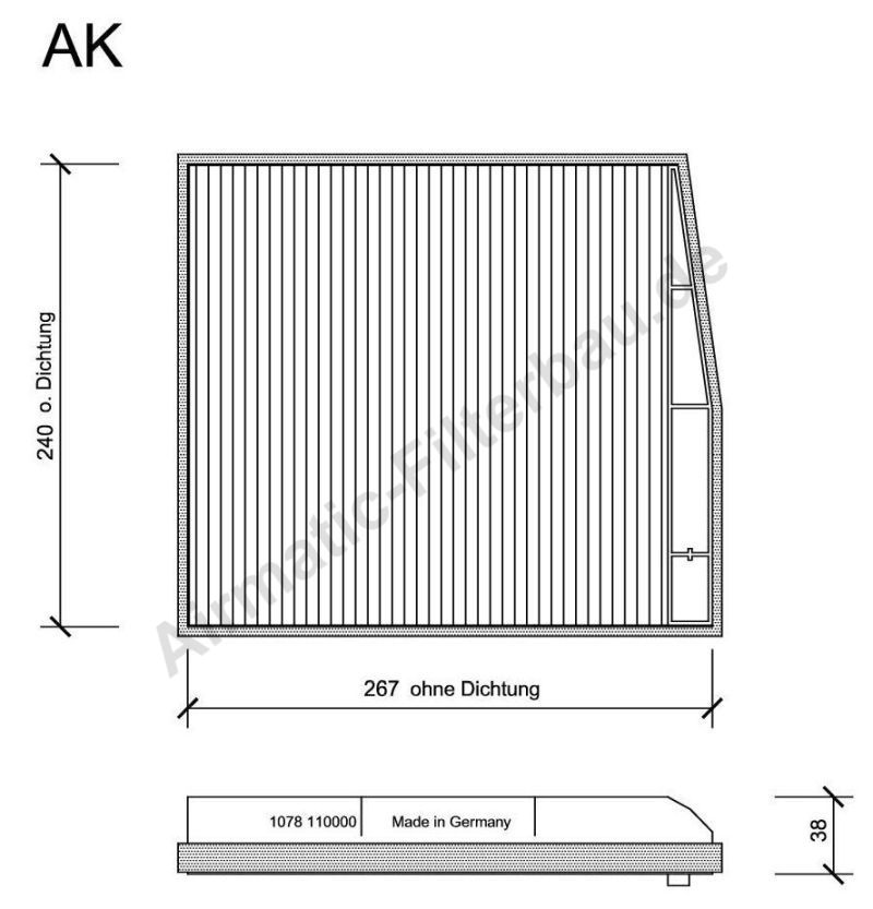 Filtre, air de l'habitacle | AIRMATIC