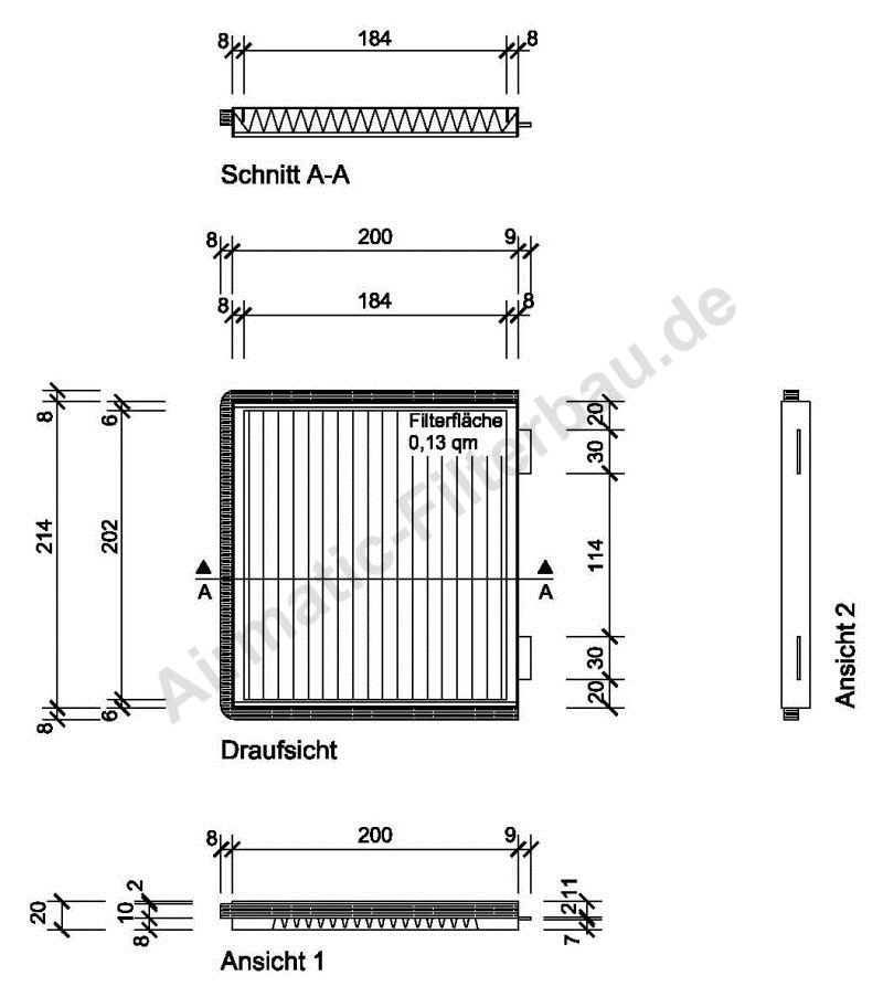 Filtre, air de l'habitacle | AIRMATIC