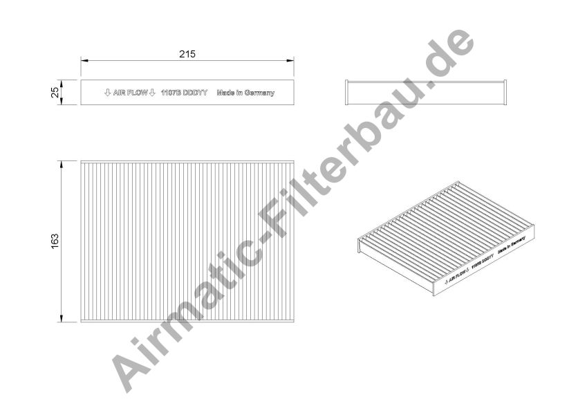 Filtre, air de l'habitacle | AIRMATIC