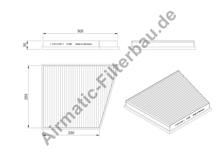 Filtre, air de l'habitacle | AIRMATIC