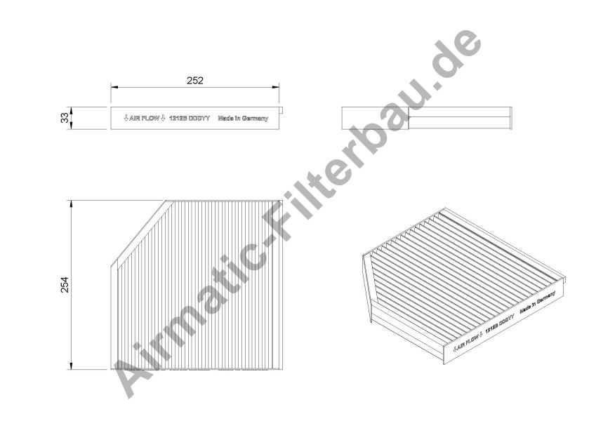 Filtre, air de l'habitacle | AIRMATIC