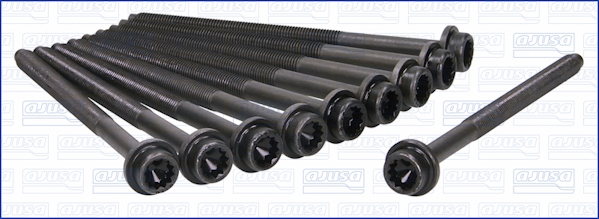 Jeu de boulons de culasse de cylindre | AJUSA