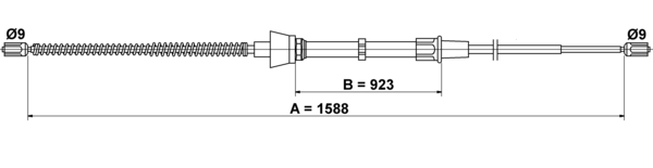 Tirette à câble, frein de stationnement | ATE
