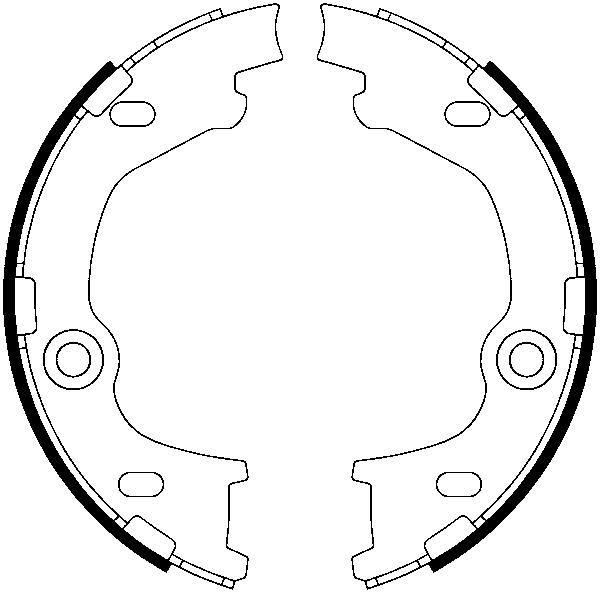 Jeu de mâchoires de frein, frein de stationnement | ATE