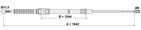 Tirette à câble, frein de stationnement | ATE