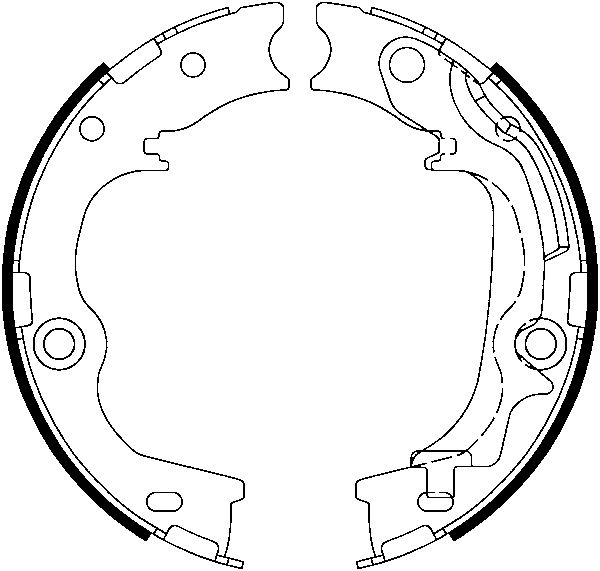 Jeu de mâchoires de frein, frein de stationnement | ATE