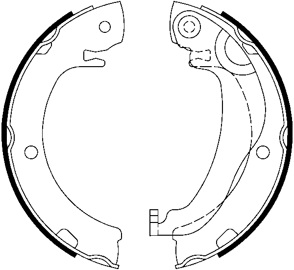 Jeu de mâchoires de frein, frein de stationnement | ATE