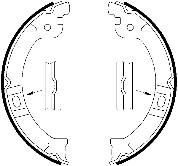 Jeu de mâchoires de frein, frein de stationnement | ATE