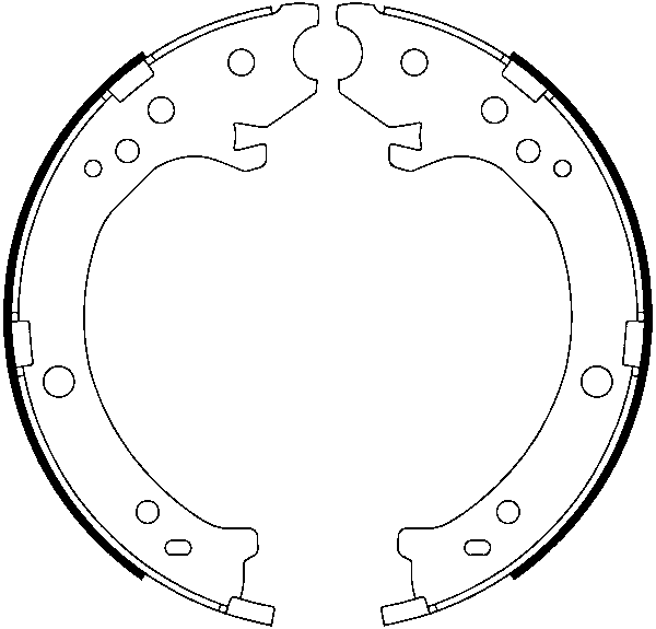 Jeu de mâchoires de frein, frein de stationnement | ATE