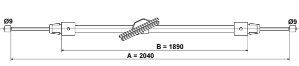 Tirette à câble, frein de stationnement | ATE